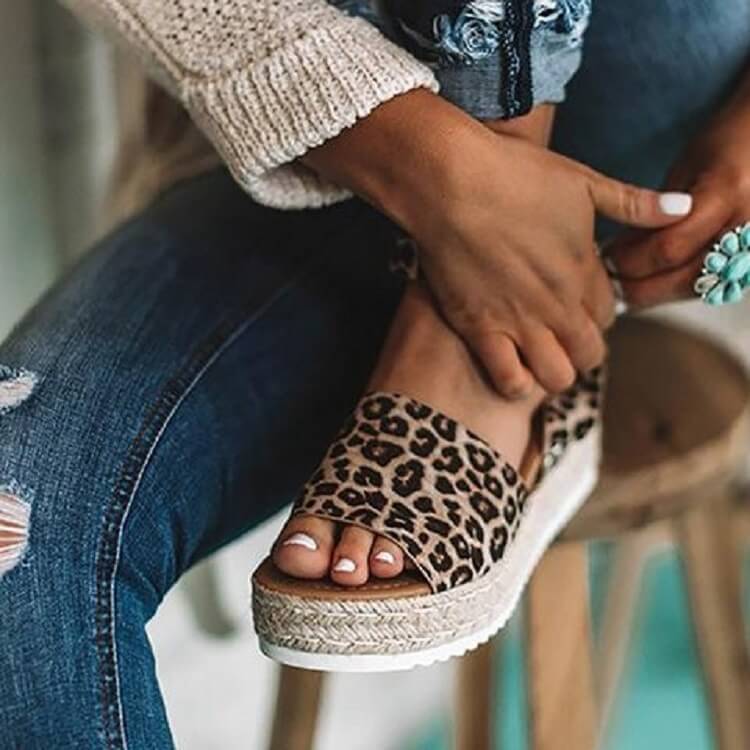 Women's Ankle Strap Platform Wedge Sandals Open Toe Buckle Shoes for Summer Casual Wear | Thomler