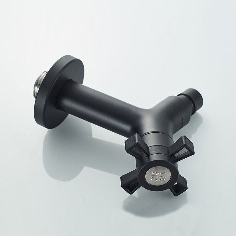 Wall-Mount Outdoor Garden Faucet | Cold Water Hose Spigot with Brass Valve & Stainless Steel Body for Yard, Patio & Balcony | Thomler