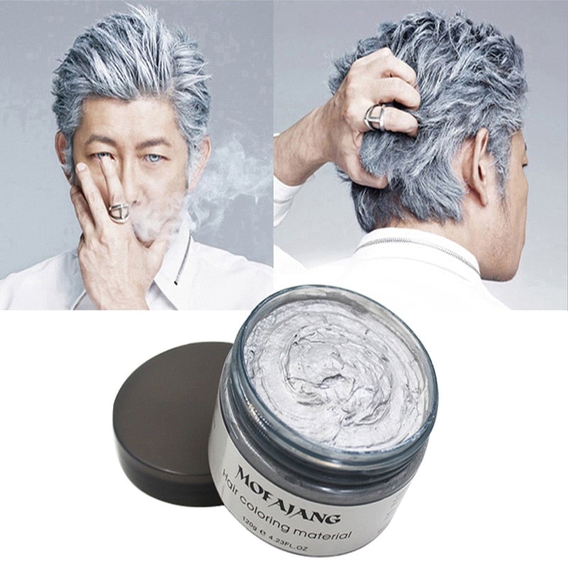 Temporary Hair Color Styling Wax - Washable Hair Dye for Bold Looks - 4.2 oz Jar | Thomler