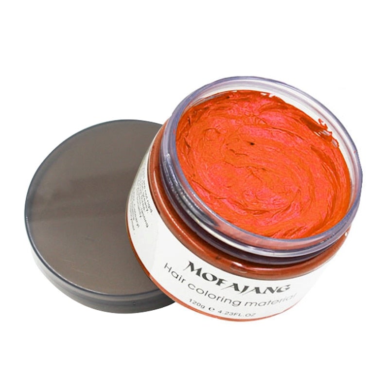 Temporary Hair Color Styling Wax - Washable Hair Dye for Bold Looks - 4.2 oz Jar | Thomler