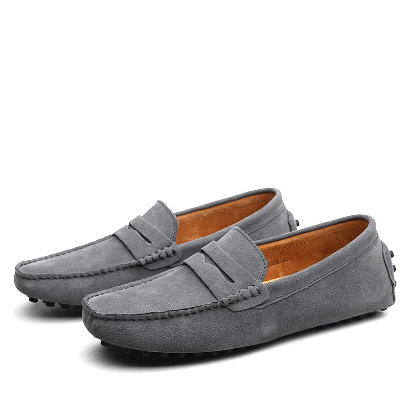 Men's Suede Slip-On Loafers – Casual Dress Shoes in Multiple Colors – Comfortable Everyday Footwear for Work & Weekend | Thomler