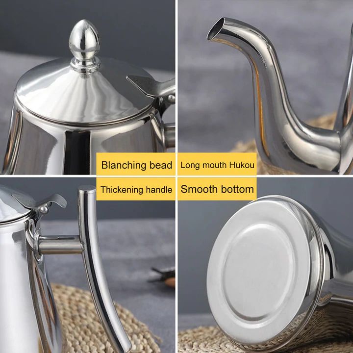 Kettle Stainless Steel Built In Filter Gold All Cooktops Tea Coffee Water Boiler Induction Gas Electric Ceramic | Thomler