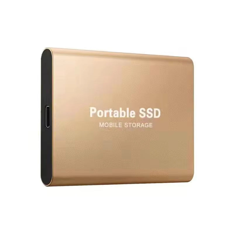 External SSD Aluminium 128TB USB 3.2 Portable Data Storage Backup Drive Windows Mac Android Gaming | Thomler