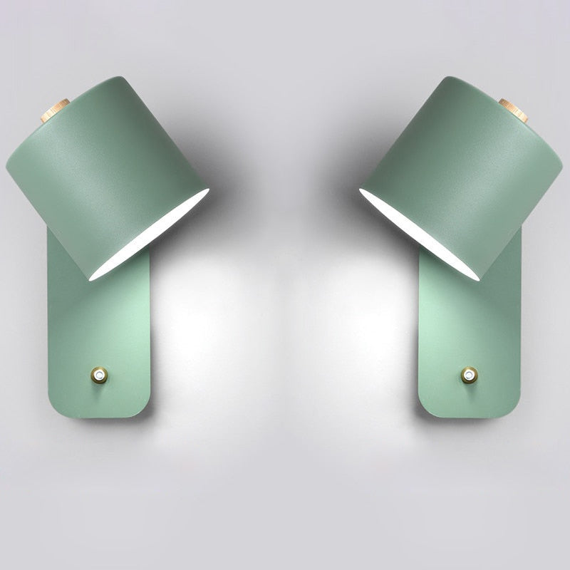 Metal Wall Sconce with On/Off Switch – LED Reading Light for Bedroom, Living Room & Hallway – Modern Minimalist Lighting Fixture | Thomler