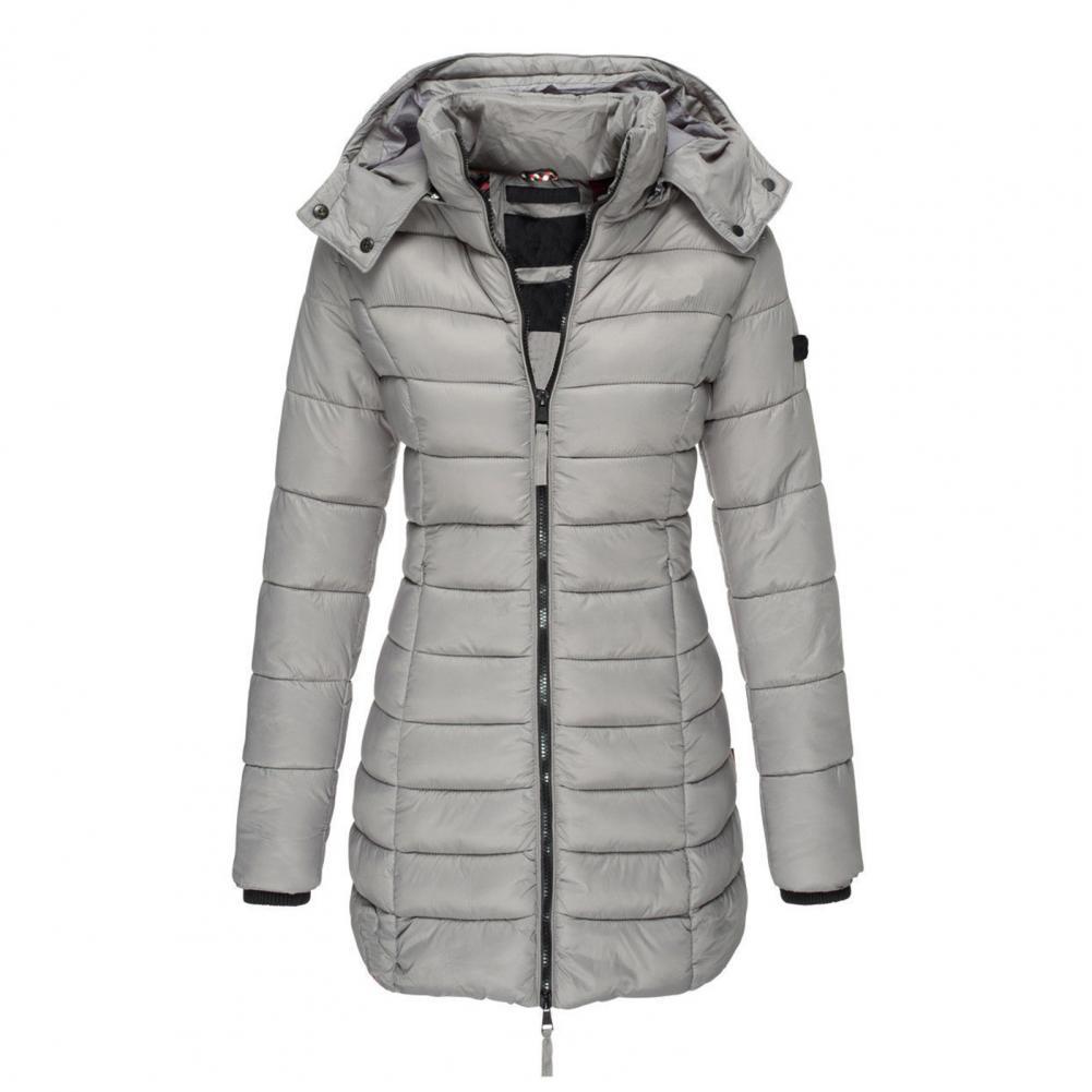 Women's Hooded Trench Coat – Oversized Warm Jacket for Fall Winter Spring – Water-Resistant Long Windbreaker | Thomler