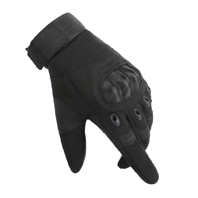 Tactical Touchscreen Gloves for Men – Full Finger Military Style Work Gloves with Adjustable Wrist Strap, Non-Slip Palm Padding for | Thomler
