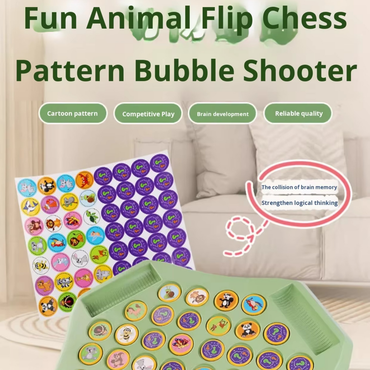 Memory Matching Board Game – Build Focus, Recognition & Brain Skills for Kids | Thomler