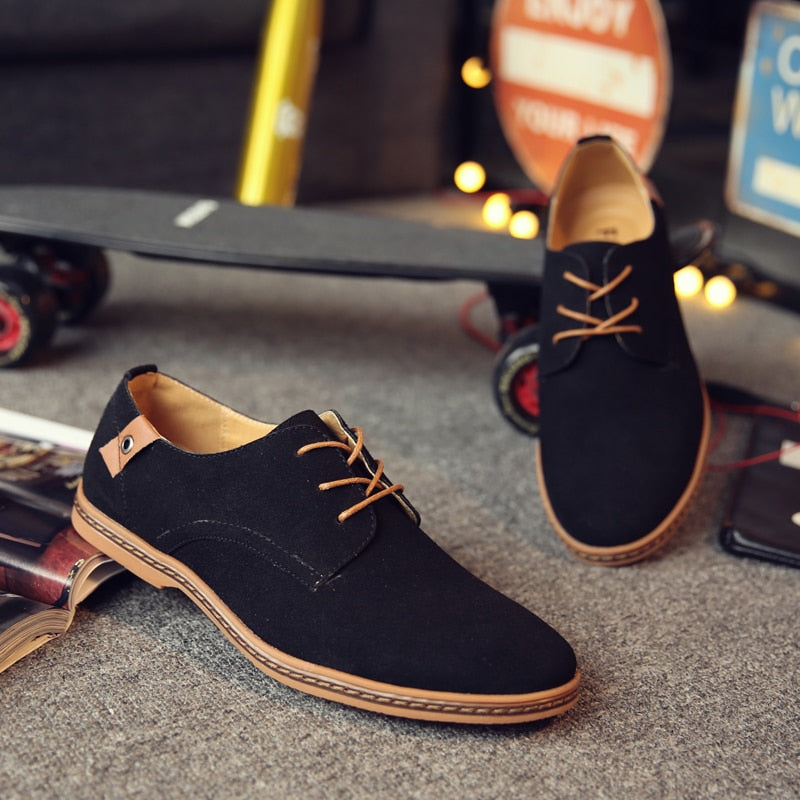 Men's Lace-Up Oxford Dress Shoes – Classic Leather Design for Work & Casual Wear, Versatile Formal Footwear | Thomler