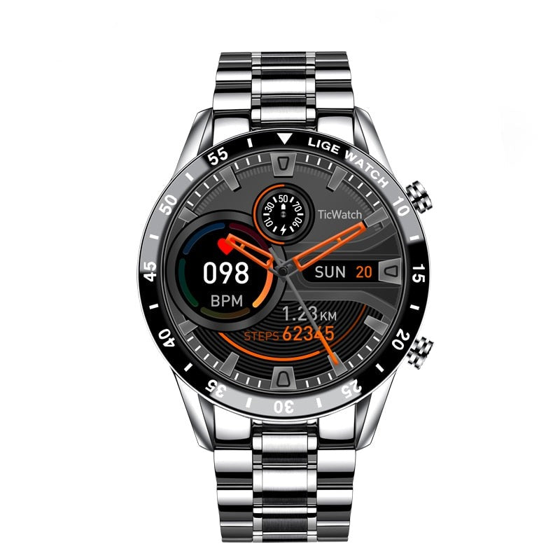 Advanced Fitness Tracker Smartwatch with Heart Rate Monitor, Blood Pressure Tracking & Bluetooth Calling for iPhone & Android | Thomler