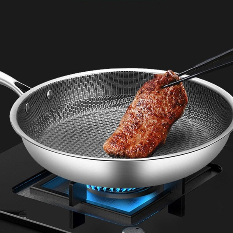 Stainless Steel Nonstick Frying Pan 11 Inch for Gas Induction Electric Ceramic Stovetops Dishwasher Safe | Thomler