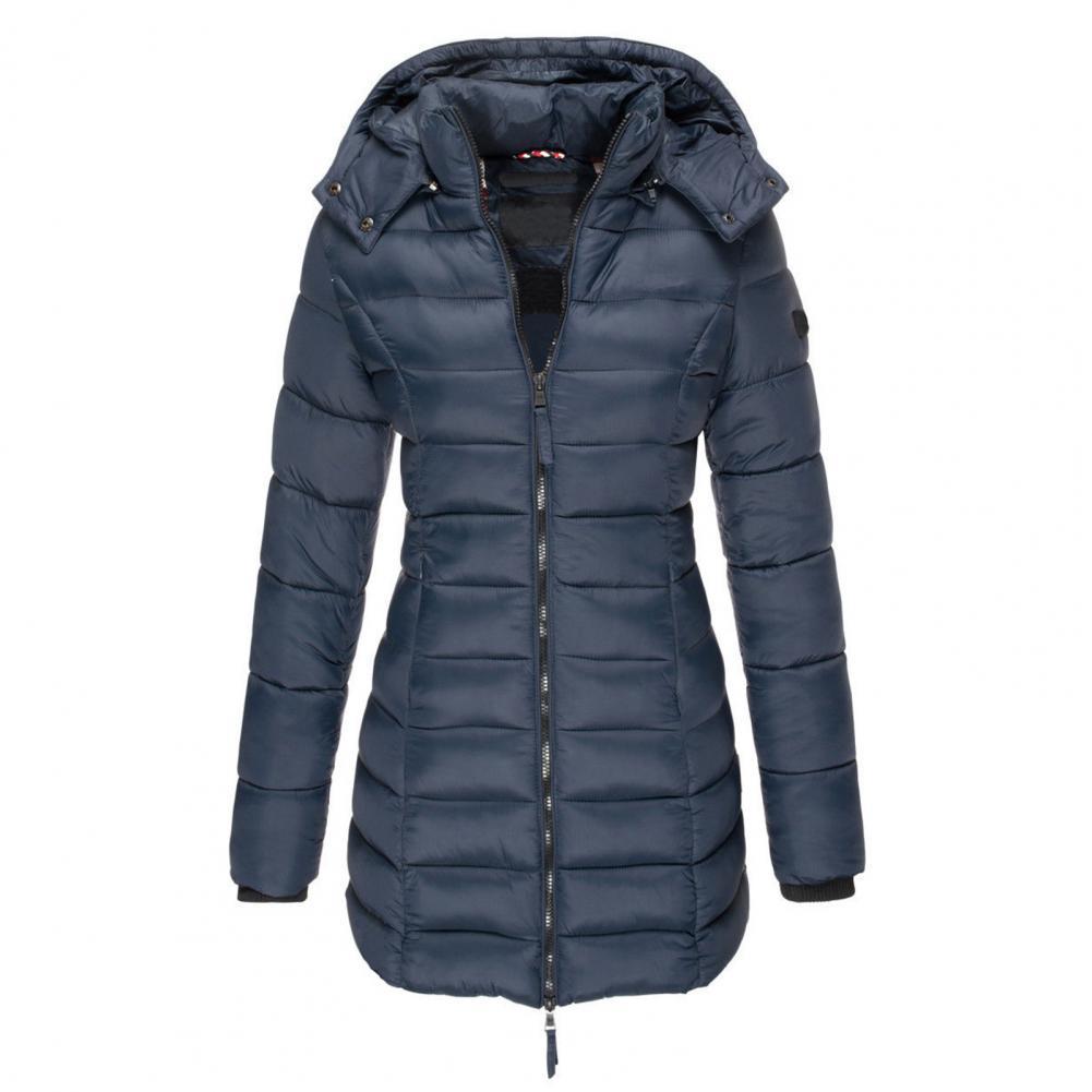 Women's Hooded Trench Coat – Oversized Warm Jacket for Fall Winter Spring – Water-Resistant Long Windbreaker | Thomler