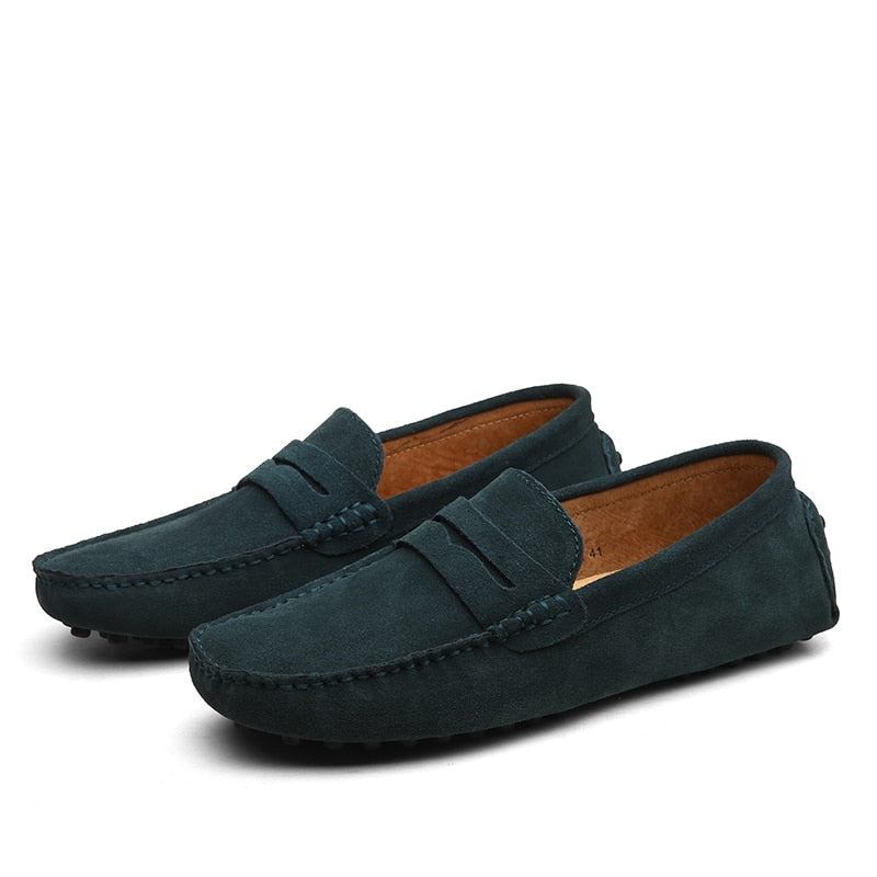 Men's Suede Slip-On Loafers – Casual Dress Shoes in Multiple Colors – Comfortable Everyday Footwear for Work & Weekend | Thomler