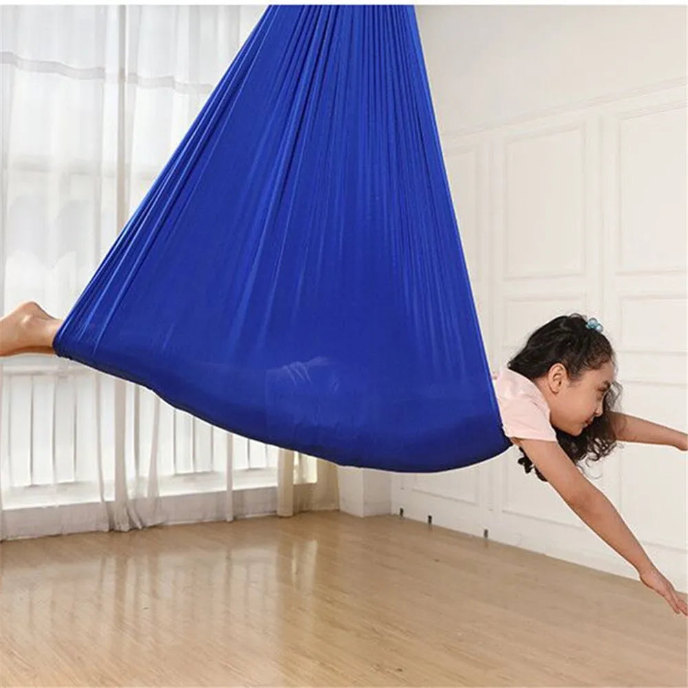Indoor Sensory Swing for Kids – Cocoon Hammock Chair for Calming & Focus – Cotton Hanging Seat for Children's Play Room, Bedroom, Therapy | Thomler