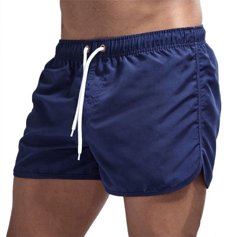Men's Quick-Dry Swim Trunks with Drawstring & Back Pocket – Vibrant Colors for Beach & Pool | Thomler