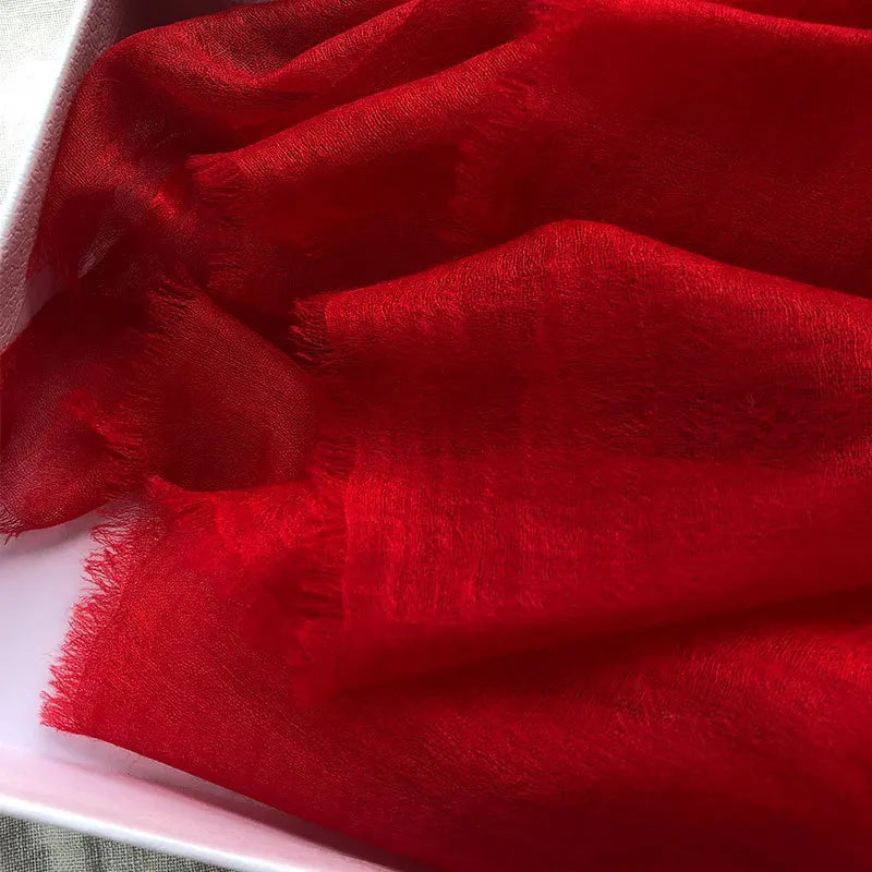 Pure Cashmere Wrap – Lightweight 91x39 in Long Scarf for Women, Ultra Soft All-Season Shawl, Cozy & Breathable Neck Accessory | Thomler