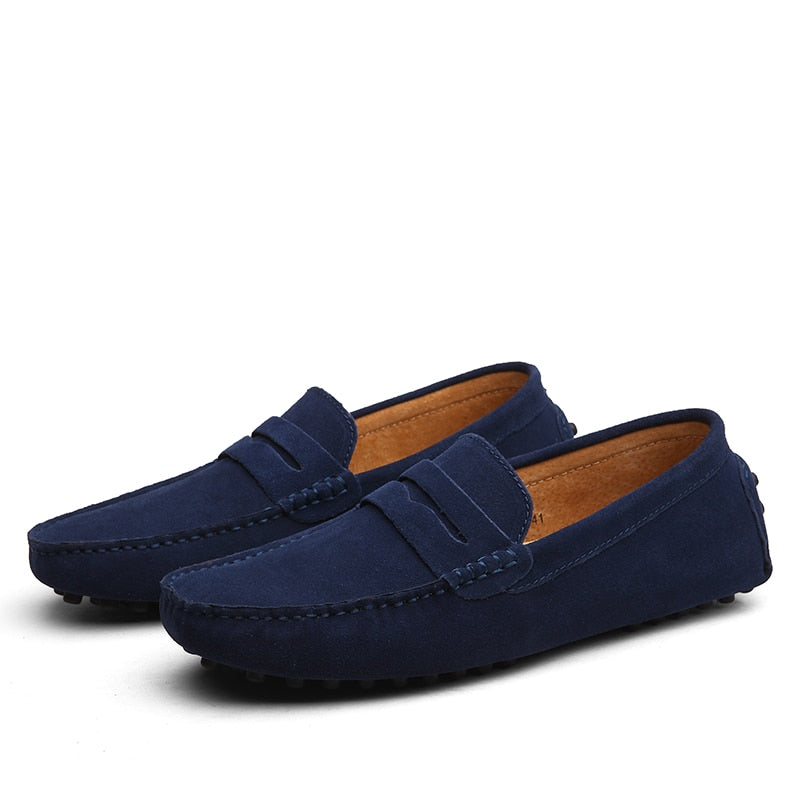 Men's Suede Slip-On Loafers – Casual Dress Shoes in Multiple Colors – Comfortable Everyday Footwear for Work & Weekend | Thomler