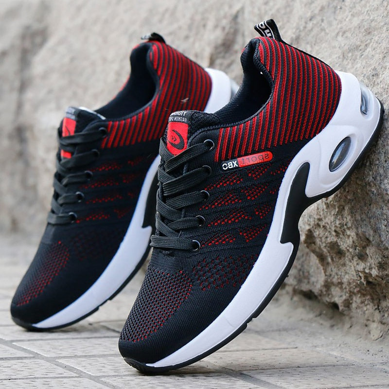 Men's Cushioned Walking Sneakers with Breathable Mesh Upper & Shock-Absorbing Sole for All-Day Comfort | Thomler