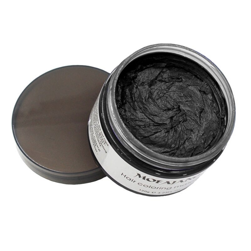 Temporary Hair Color Styling Wax - Washable Hair Dye for Bold Looks - 4.2 oz Jar | Thomler