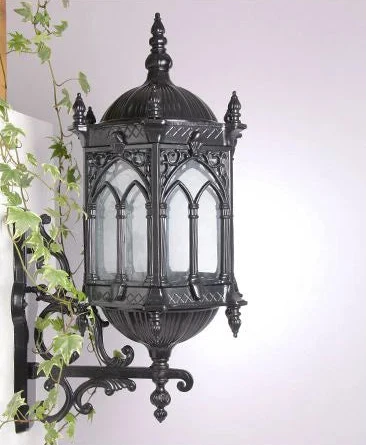 Arched Glass Outdoor Sconce with Weather-Resistant Metal Frame – Historic-Style Exterior Lighting for Porch, Entryway & Patio | Thomler