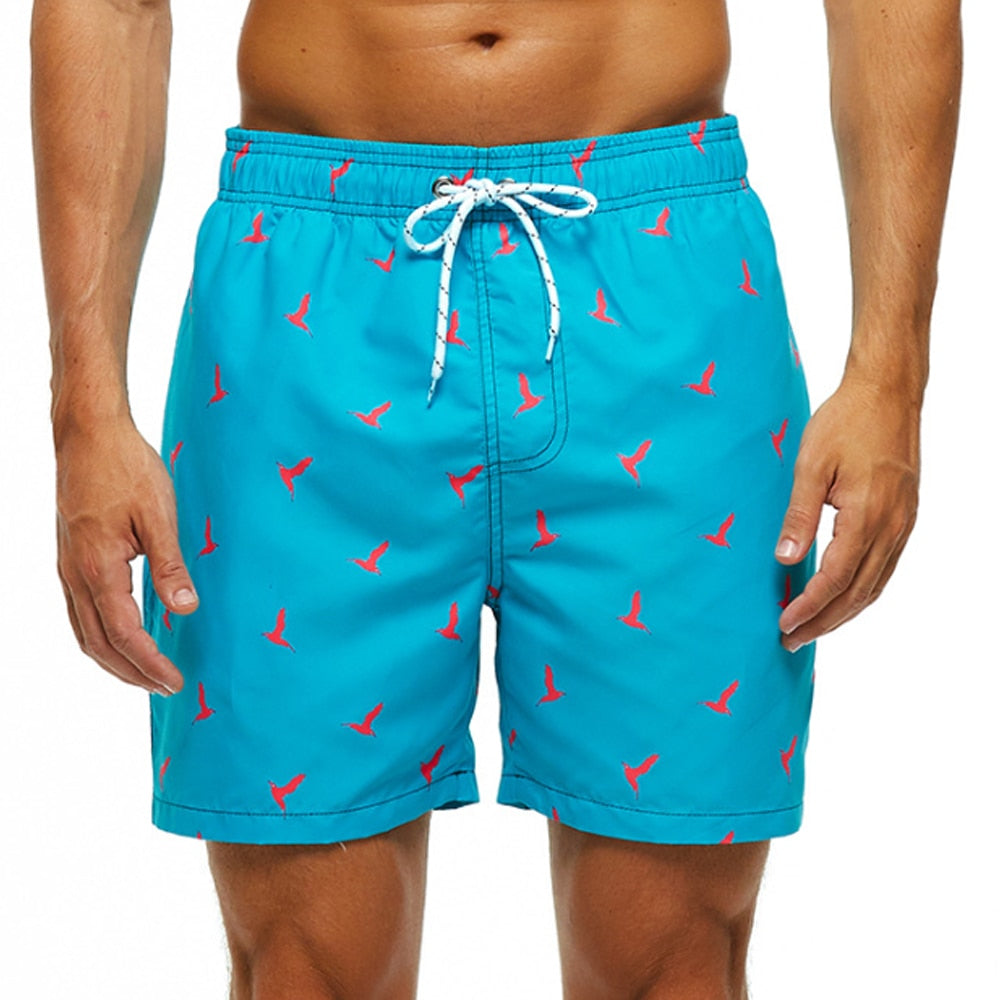 Men's Quick-Dry Swim Trunks with Drawstring, Lightweight Mesh-Lined Boardshorts for Beach & Pool | Thomler
