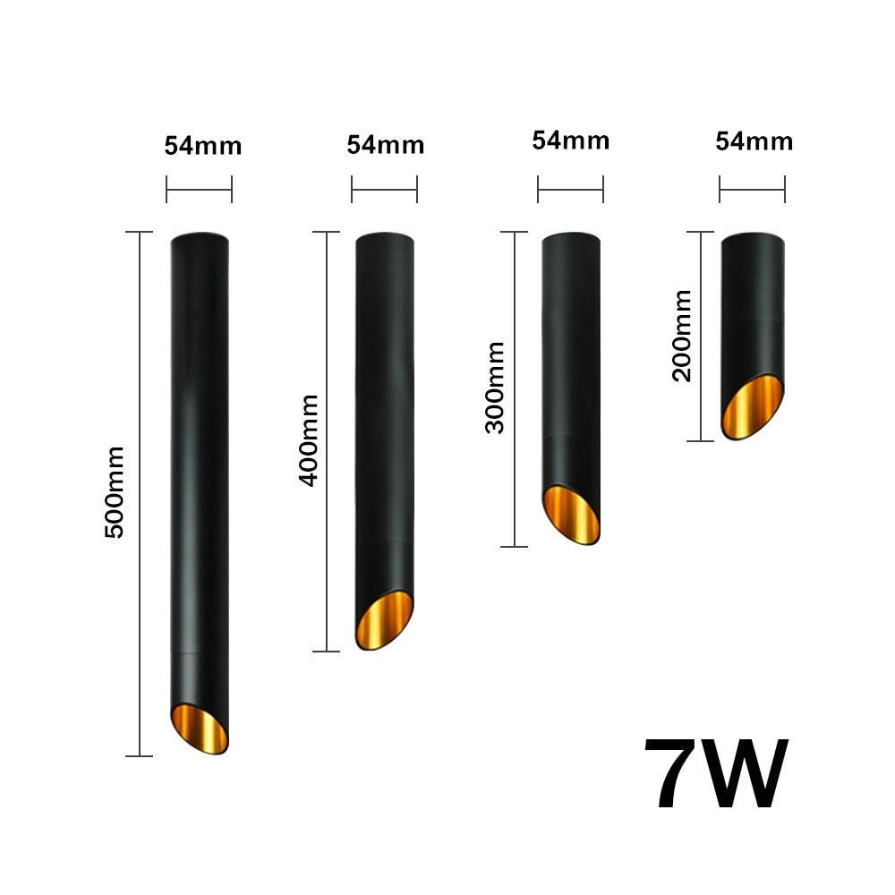 Copper-Accent Cylinder Downlight – Adjustable LED Ceiling Spotlight for Contemporary Home & Office | Thomler