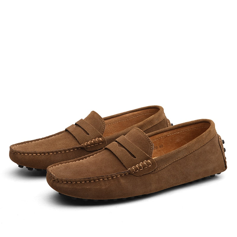 Men's Suede Slip-On Loafers – Casual Dress Shoes in Multiple Colors – Comfortable Everyday Footwear for Work & Weekend | Thomler