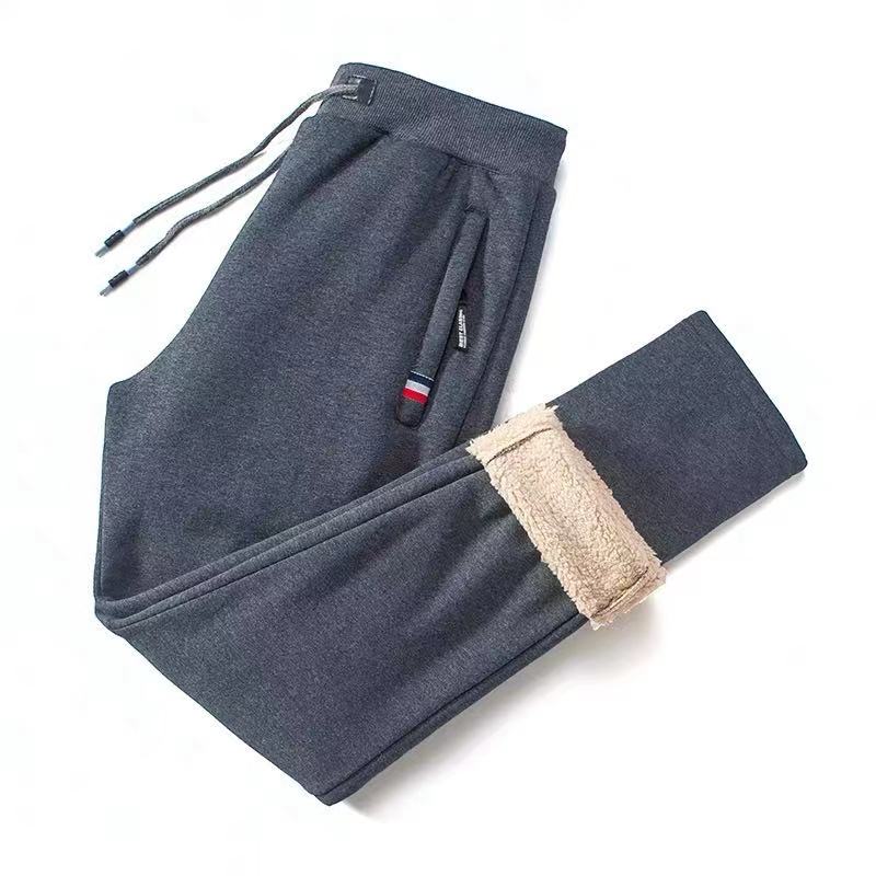 Men's Thermal Fleece-Lined Joggers Winter Sweatpants with Drawstring Elastic Waist for Cold Weather Outdoor Sports Casual Wear | Thomler