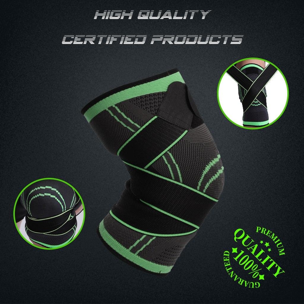 Knee Compression Sleeve with 360° Support Straps for Joint Pain Relief, Sports & Arthritis | Thomler