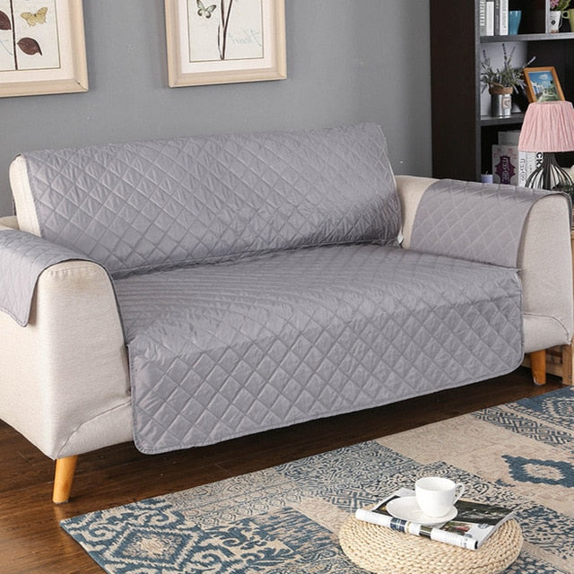 Sofa Cover Quilted Polyester Water Repellent Anti Slip Living Room Pet Protection Throw Protector | Thomler