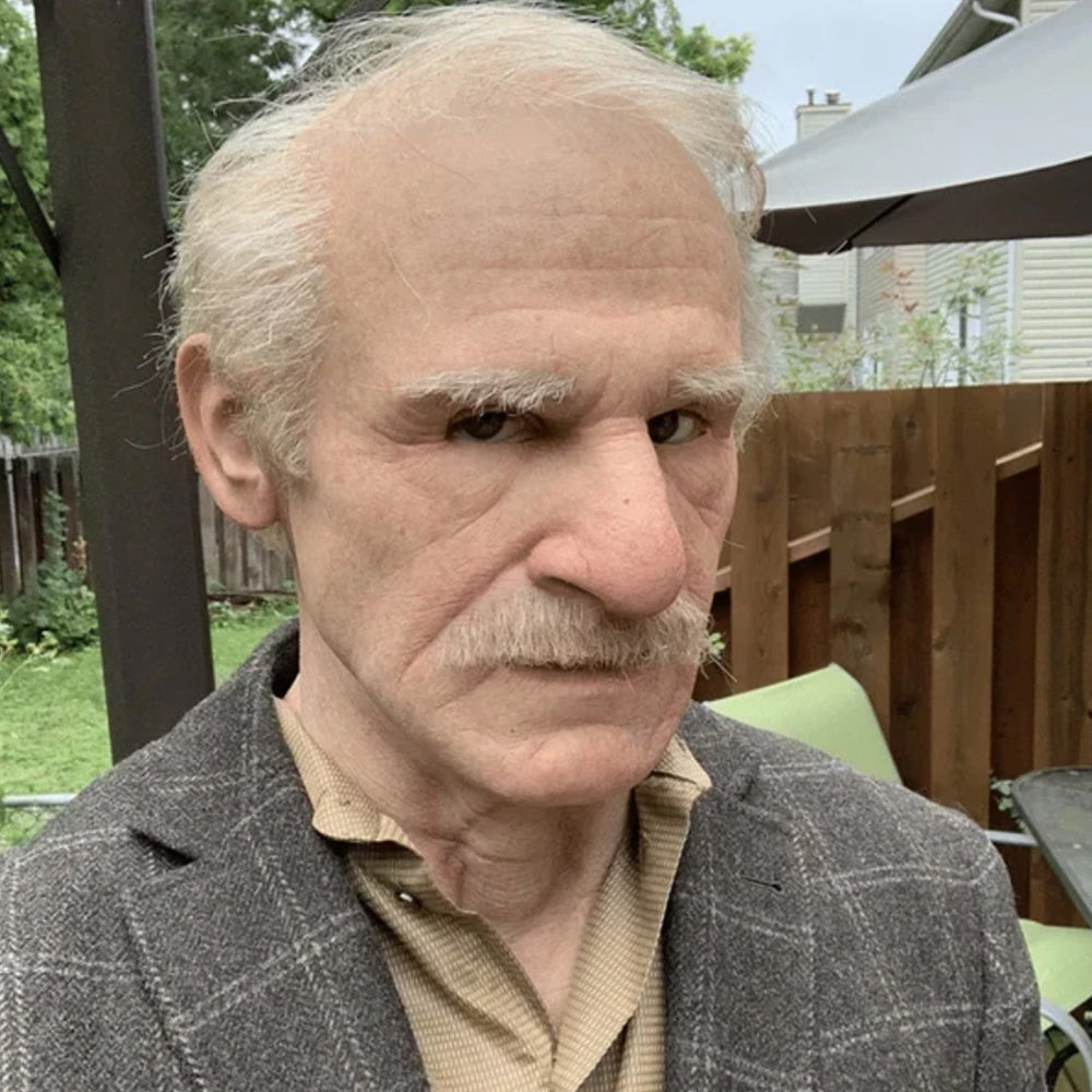 Realistic Latex Old Man Full Head Mask for Halloween, Cosplay, Theater and Costume Parties | Thomler
