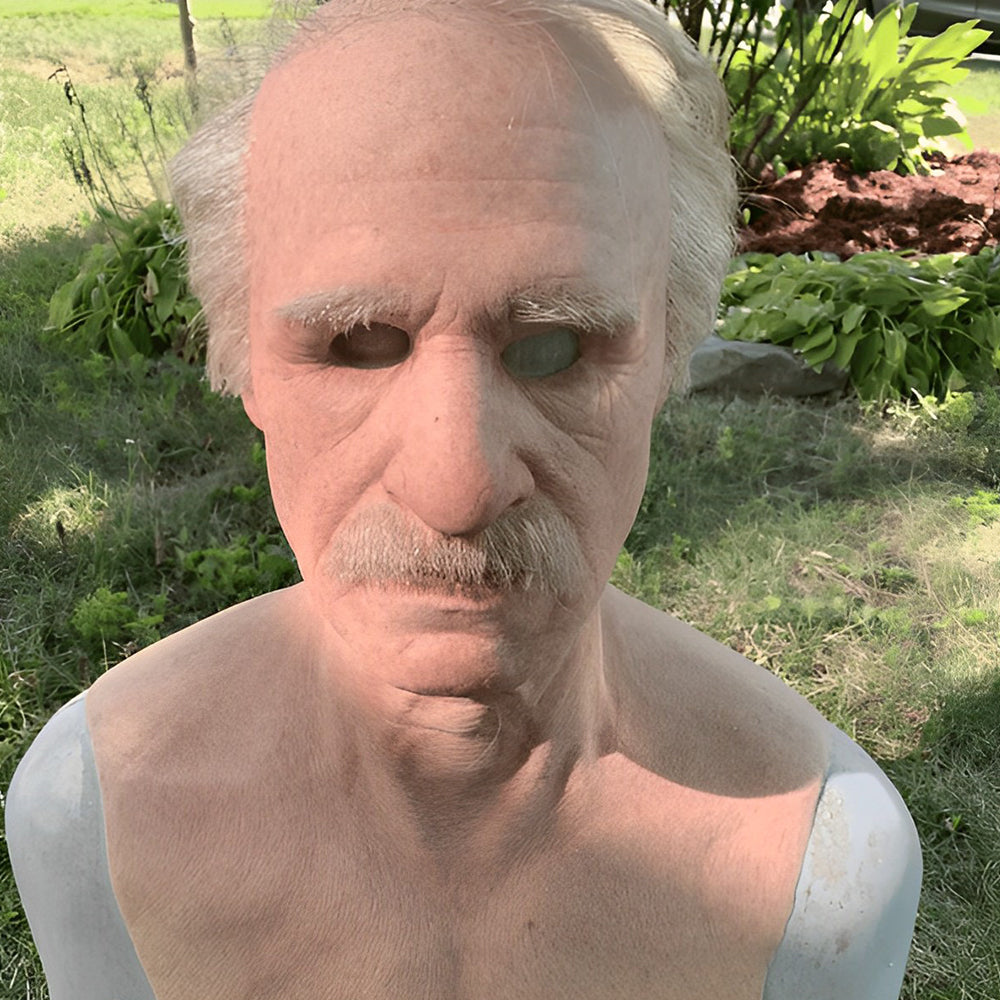 Realistic Latex Old Man Full Head Mask for Halloween, Cosplay, Theater and Costume Parties | Thomler