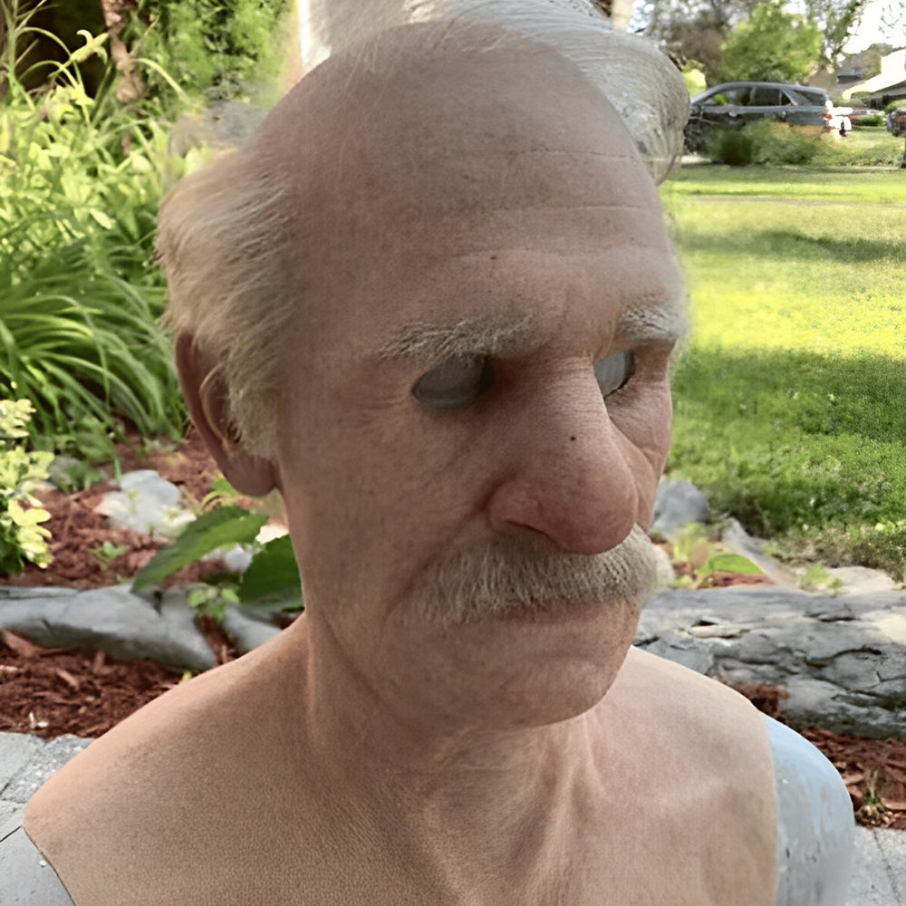 Realistic Latex Old Man Full Head Mask for Halloween, Cosplay, Theater and Costume Parties | Thomler