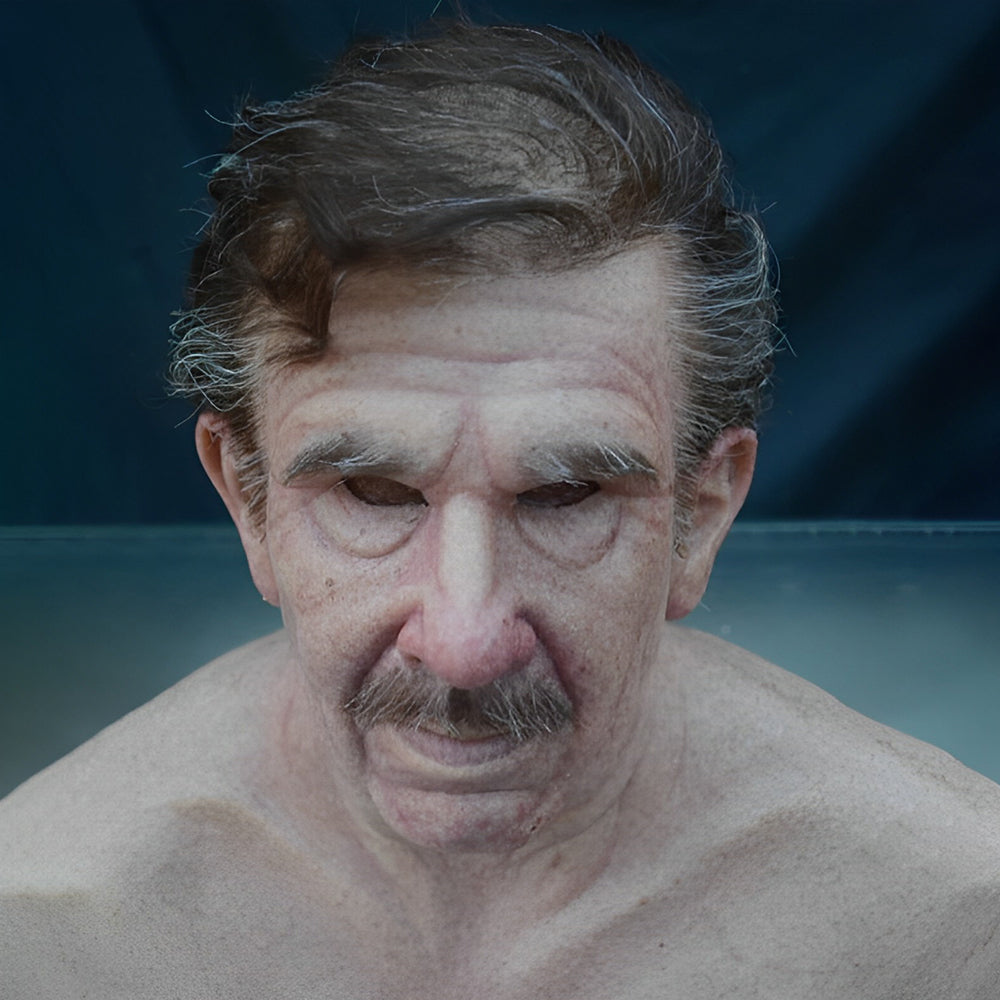 Realistic Latex Old Man Full Head Mask for Halloween, Cosplay, Theater and Costume Parties | Thomler
