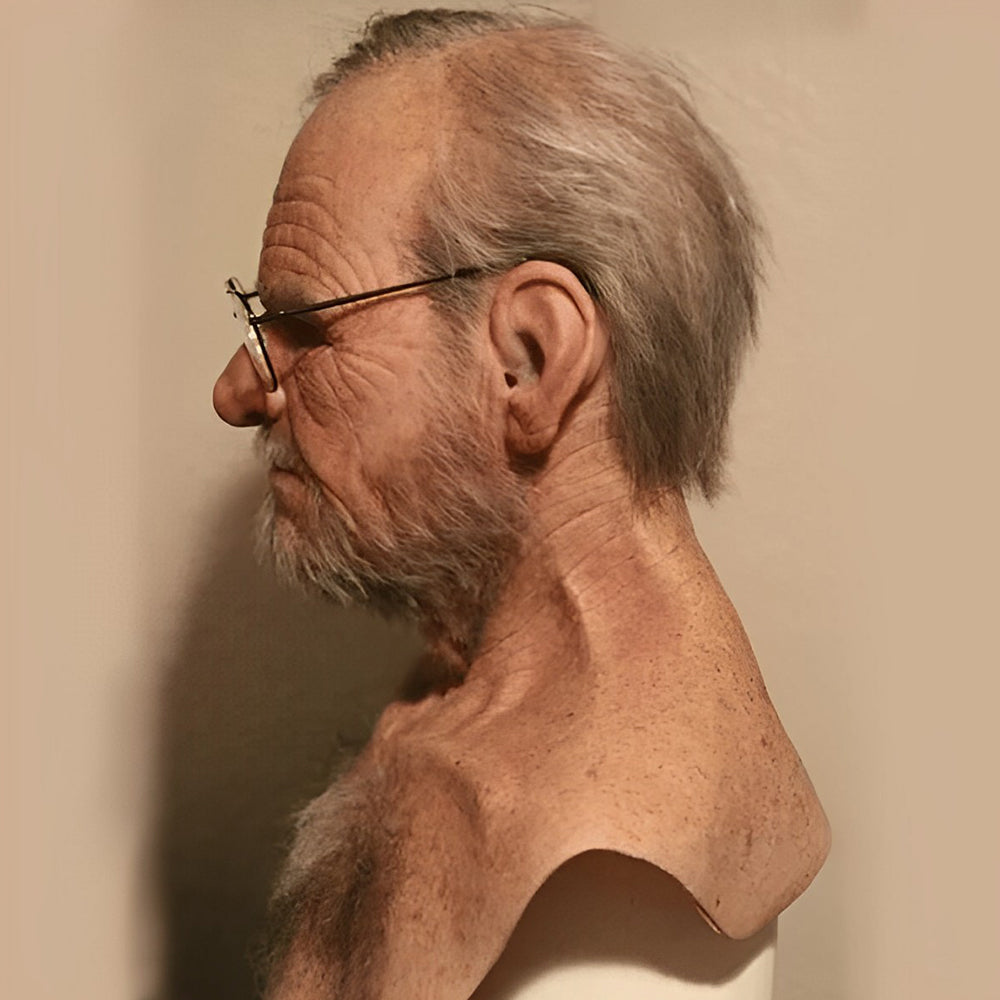 Realistic Latex Old Man Full Head Mask for Halloween, Cosplay, Theater and Costume Parties | Thomler
