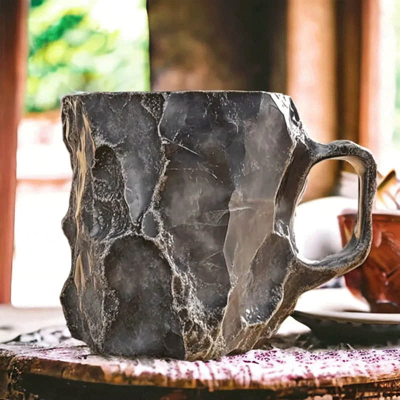 Geometric Crystal Glass Coffee Mug 12 oz Luxury Faceted Diamond Design Tea Cup for Home Office Kitchen Daily Use Hot Cold Beverages | Thomler