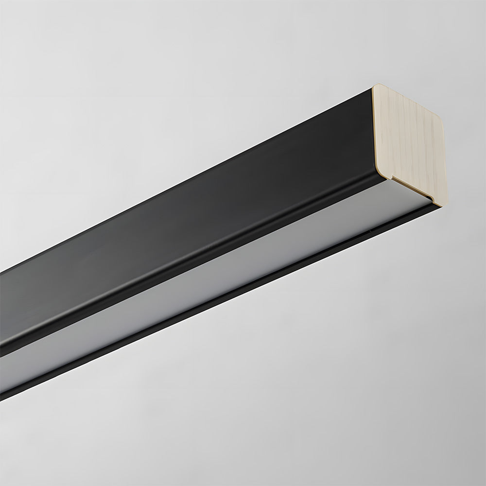 Pendant Light Metal LED 120.0 cm Black Kitchen Island Dining Table Linear Hanging Ceiling Lamp Adjustable Scandinavian Minimalist | Thomler