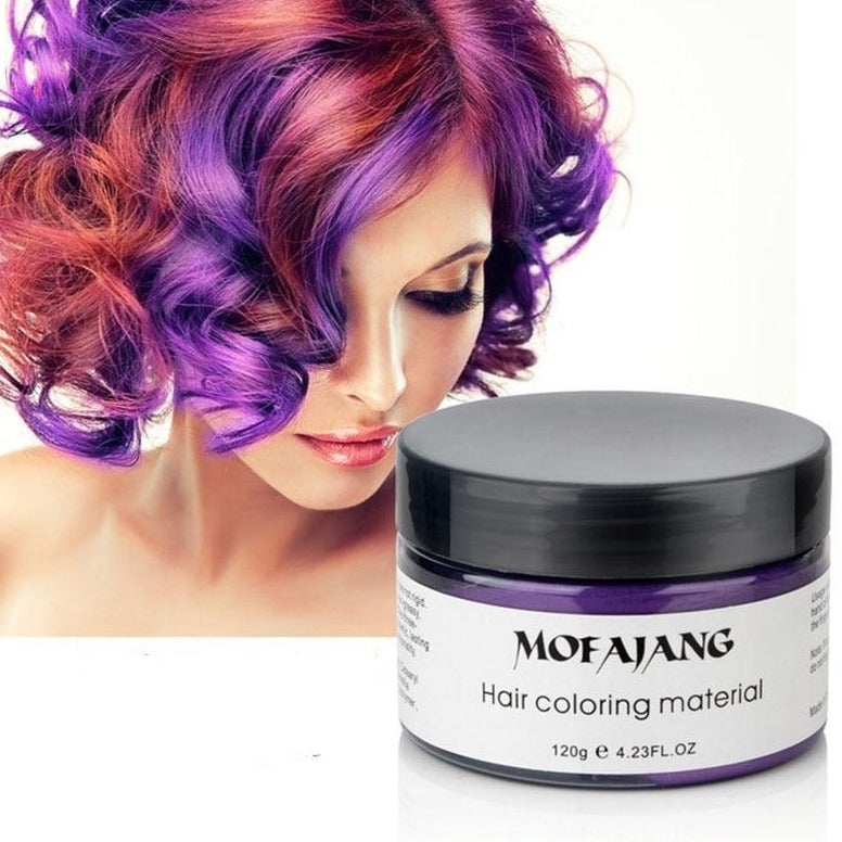 Temporary Hair Color Styling Wax - Washable Hair Dye for Bold Looks - 4.2 oz Jar | Thomler