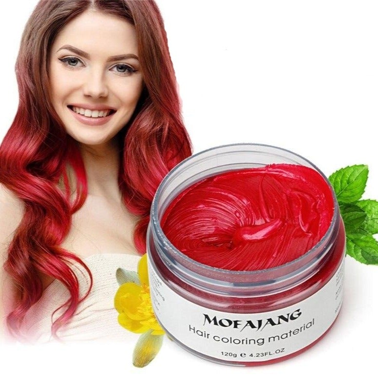 Temporary Hair Color Styling Wax - Washable Hair Dye for Bold Looks - 4.2 oz Jar | Thomler