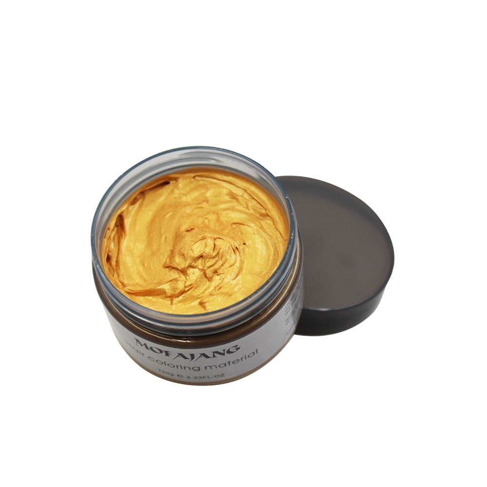 Temporary Hair Color Styling Wax - Washable Hair Dye for Bold Looks - 4.2 oz Jar | Thomler