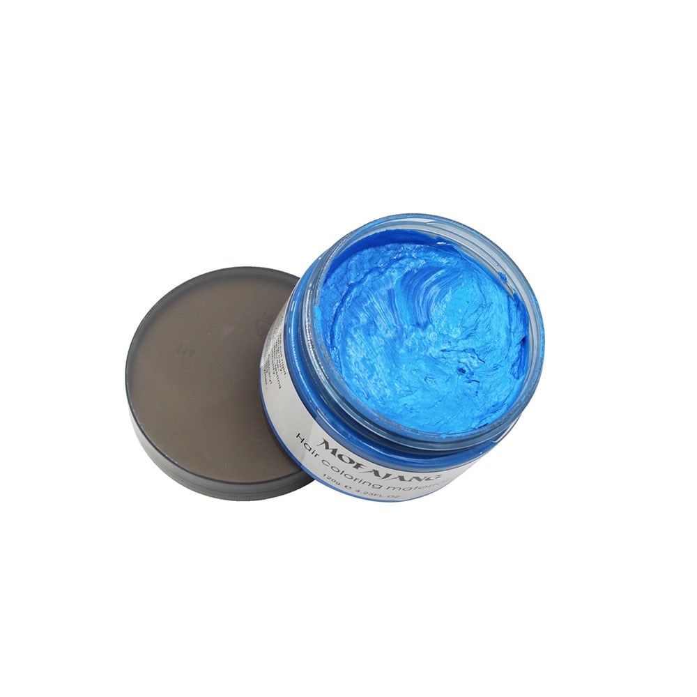 Temporary Hair Color Styling Wax - Washable Hair Dye for Bold Looks - 4.2 oz Jar | Thomler