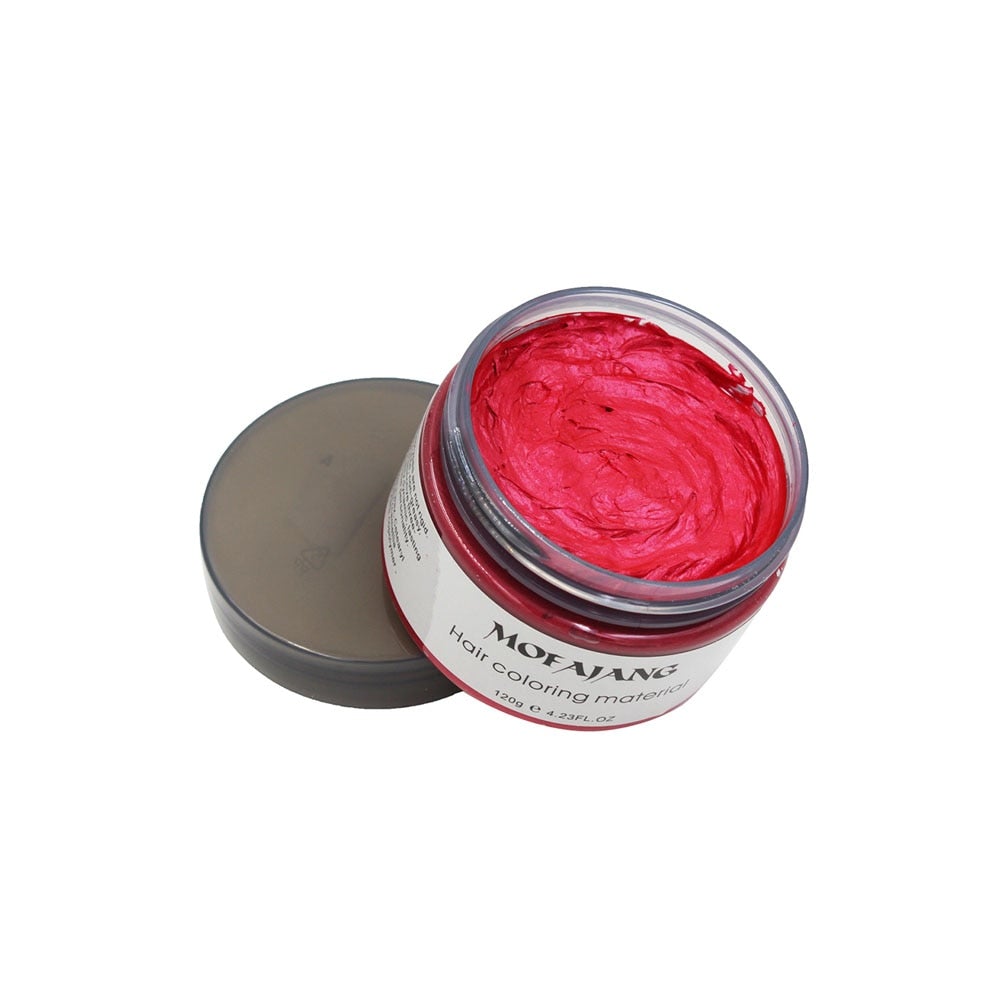 Temporary Hair Color Styling Wax - Washable Hair Dye for Bold Looks - 4.2 oz Jar | Thomler