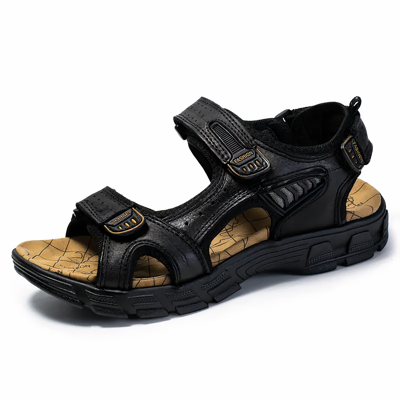 Men's Orthopedic Sandals with Arch Support for Plantar Fasciitis Relief and Knee Pain | Cushioned Footbed Slides for All-Day Comfort | Thomler