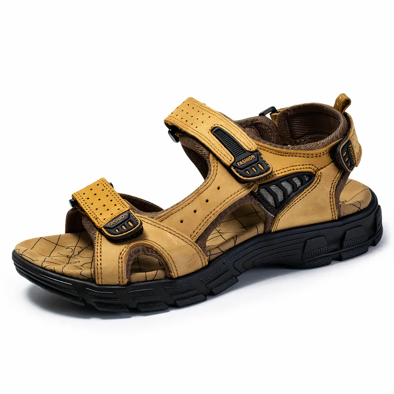 Men's Orthopedic Sandals with Arch Support for Plantar Fasciitis Relief and Knee Pain | Cushioned Footbed Slides for All-Day Comfort | Thomler