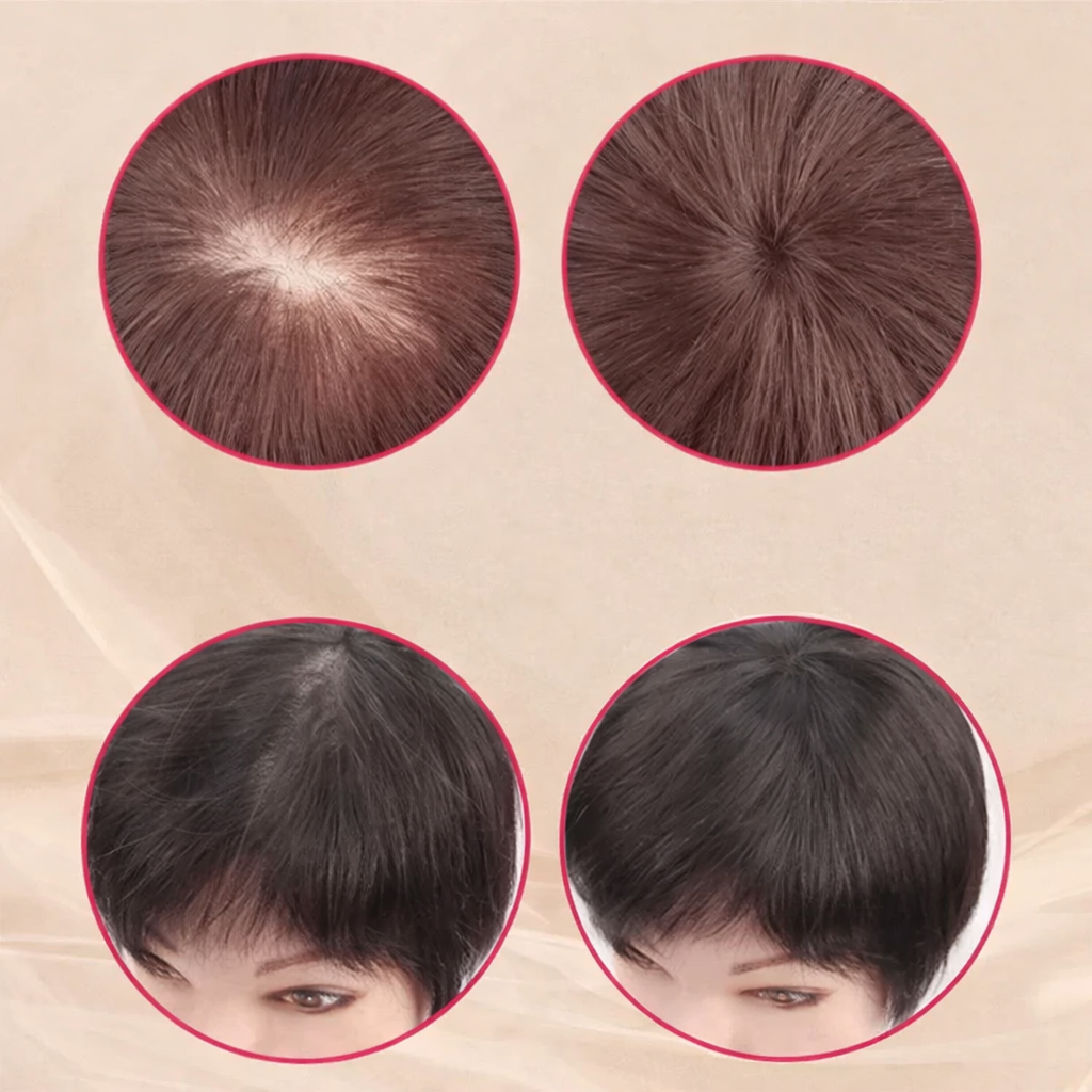 Clip-In Hair Topper for Volume and Coverage | Lightweight Synthetic Fiber Extension with Secure Clips for Thinning Hair or Crown Enhancement | Thomler