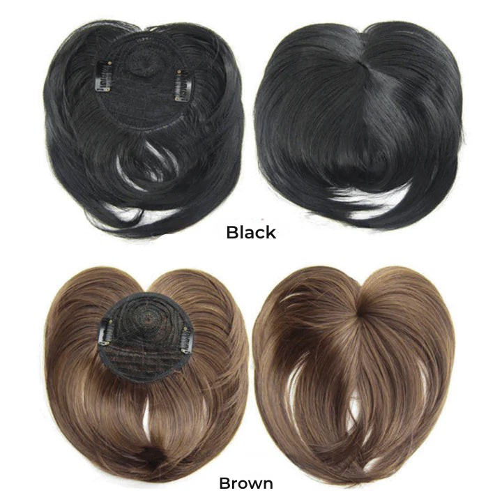 Clip-In Hair Topper for Volume and Coverage | Lightweight Synthetic Fiber Extension with Secure Clips for Thinning Hair or Crown Enhancement | Thomler