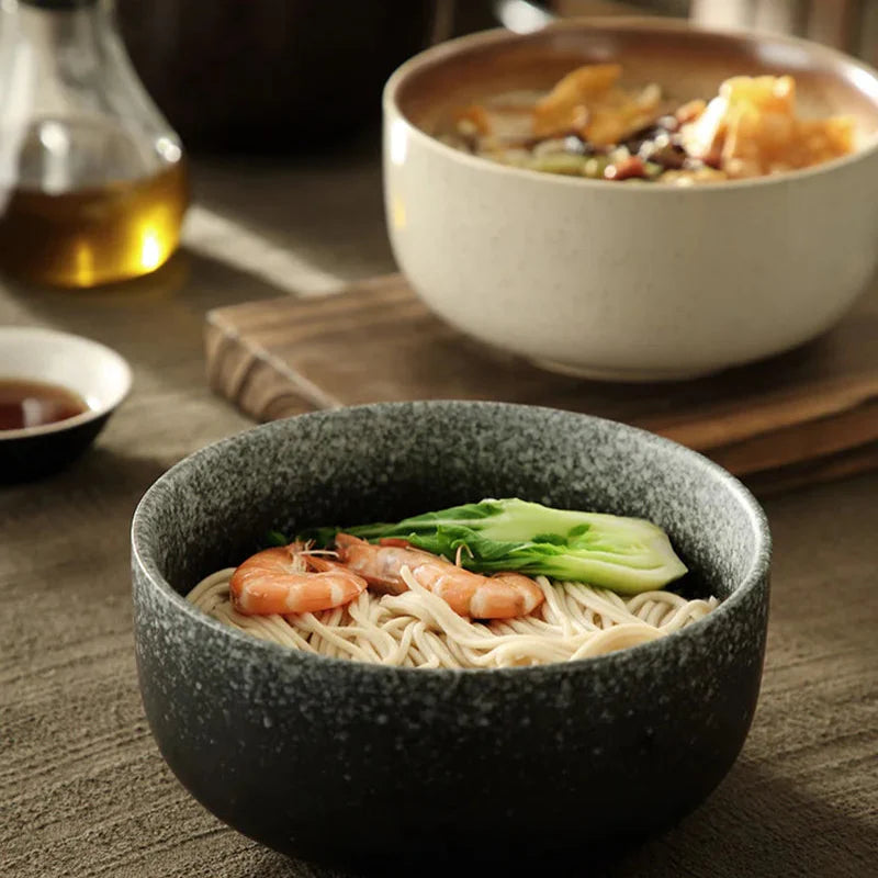 Ceramic Soup Bowl Set 7.9 in Durable Red Everyday Dining Serving Bowls 4-Piece | Thomler