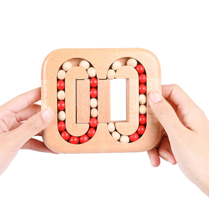 Rotating Puzzle Wooden 13.0 cm Desktop Relaxation Travel Fidget Toy Brain Teaser Stress Relief | Thomler
