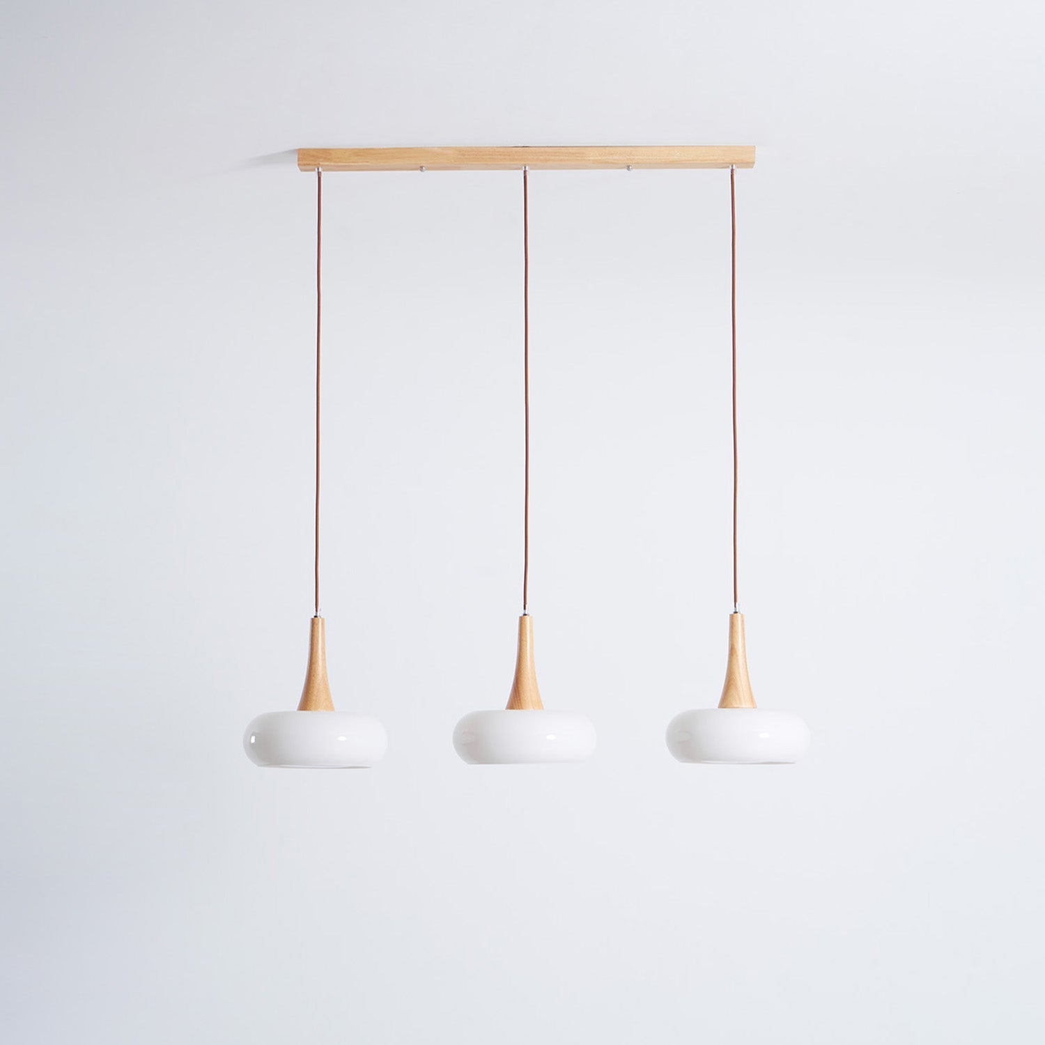 Pendant Lamp Metal Glass Wood 11 in Indoor Kitchen Dining Room Hanging Light Fixture Modern Lighting Options | Thomler
