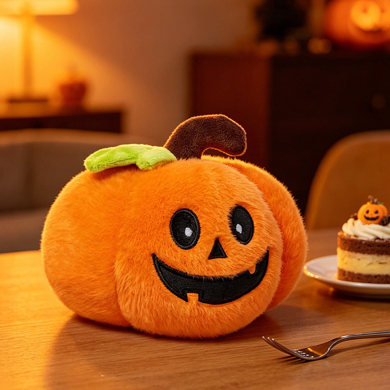 Soft Embroidered Halloween Plush Figures Set with Friendly Characters for Shelves and Tabletops | Thomler