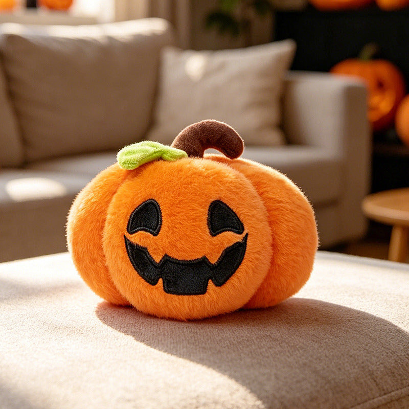 Soft Embroidered Halloween Plush Figures Set with Friendly Characters for Shelves and Tabletops | Thomler